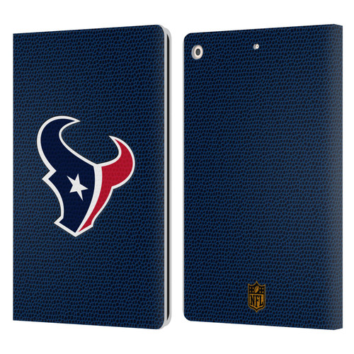 NFL Houston Texans Logo Football Leather Book Wallet Case Cover For Apple iPad 10.2 2019/2020/2021