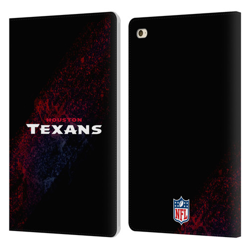 NFL Houston Texans Logo Blur Leather Book Wallet Case Cover For Apple iPad mini 4