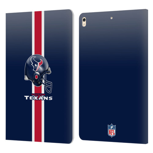 NFL Houston Texans Logo Helmet Leather Book Wallet Case Cover For Apple iPad Pro 10.5 (2017)