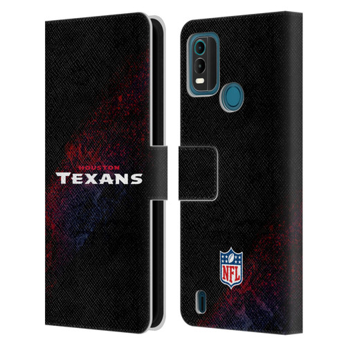 NFL Houston Texans Logo Blur Leather Book Wallet Case Cover For Nokia G11 Plus