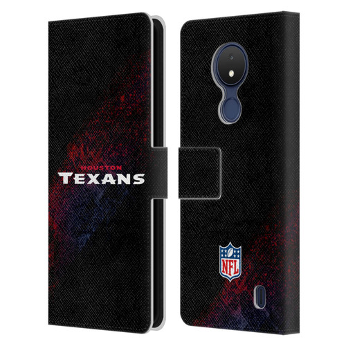 NFL Houston Texans Logo Blur Leather Book Wallet Case Cover For Nokia C21