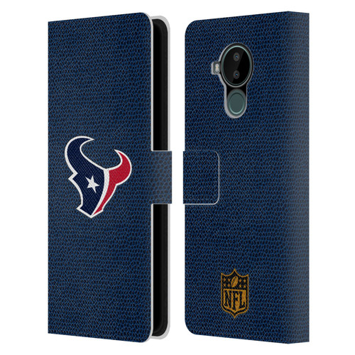 NFL Houston Texans Logo Football Leather Book Wallet Case Cover For Nokia C30