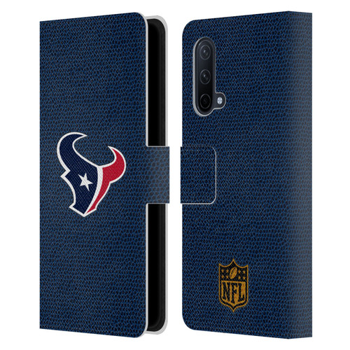 NFL Houston Texans Logo Football Leather Book Wallet Case Cover For OnePlus Nord CE 5G