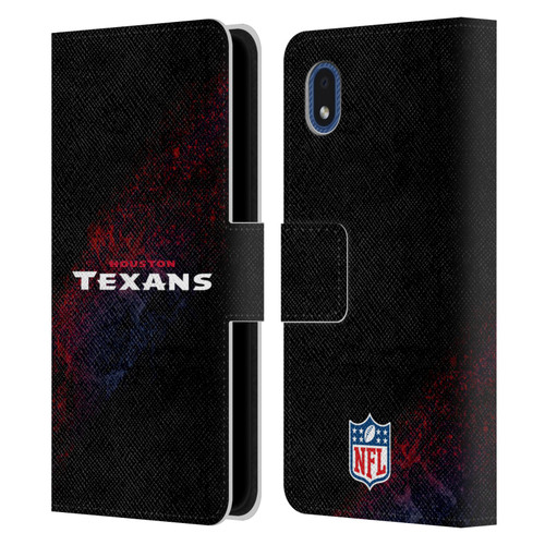NFL Houston Texans Logo Blur Leather Book Wallet Case Cover For Samsung Galaxy A01 Core (2020)