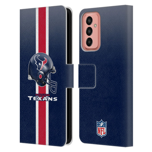 NFL Houston Texans Logo Helmet Leather Book Wallet Case Cover For Samsung Galaxy M13 (2022)