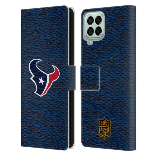NFL Houston Texans Logo Football Leather Book Wallet Case Cover For Samsung Galaxy M33 (2022)