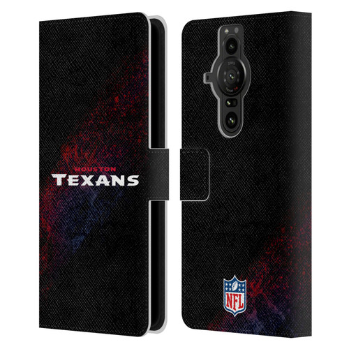 NFL Houston Texans Logo Blur Leather Book Wallet Case Cover For Sony Xperia Pro-I
