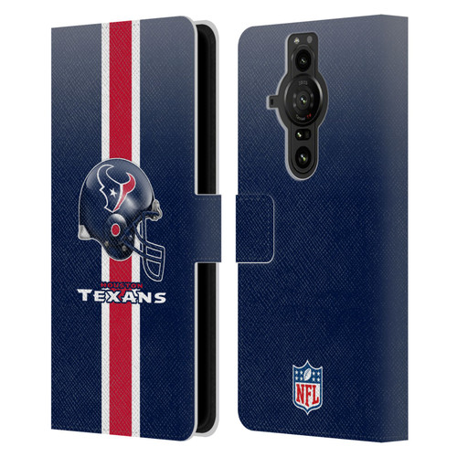 NFL Houston Texans Logo Helmet Leather Book Wallet Case Cover For Sony Xperia Pro-I