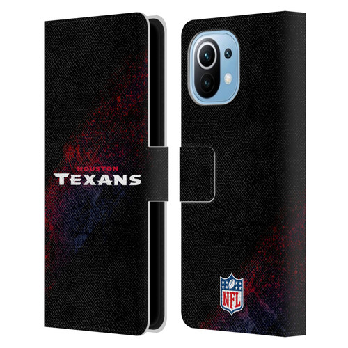 NFL Houston Texans Logo Blur Leather Book Wallet Case Cover For Xiaomi Mi 11