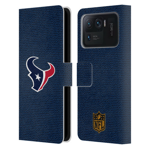 NFL Houston Texans Logo Football Leather Book Wallet Case Cover For Xiaomi Mi 11 Ultra