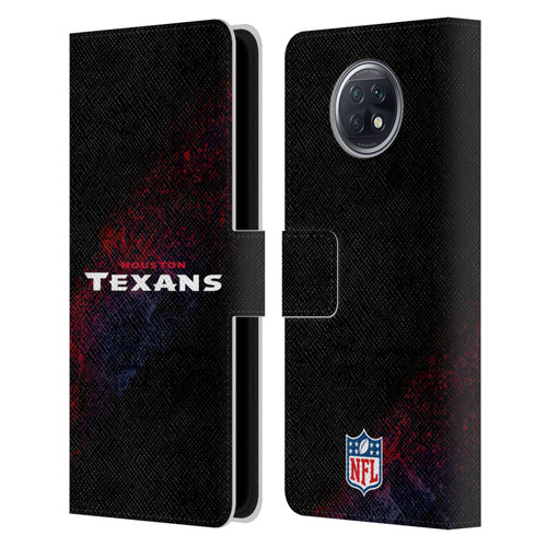 NFL Houston Texans Logo Blur Leather Book Wallet Case Cover For Xiaomi Redmi Note 9T 5G