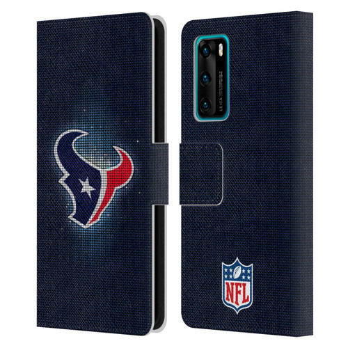 NFL Houston Texans Artwork LED Leather Book Wallet Case Cover For Huawei P40 5G