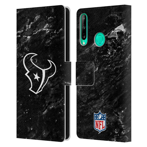 NFL Houston Texans Artwork Marble Leather Book Wallet Case Cover For Huawei P40 lite E