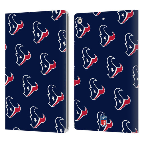 NFL Houston Texans Artwork Patterns Leather Book Wallet Case Cover For Apple iPad 10.2 2019/2020/2021
