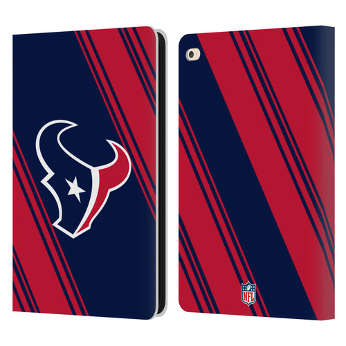 NFL Houston Texans Artwork Stripes Leather Book Wallet Case Cover For Apple iPad Air 2 (2014)