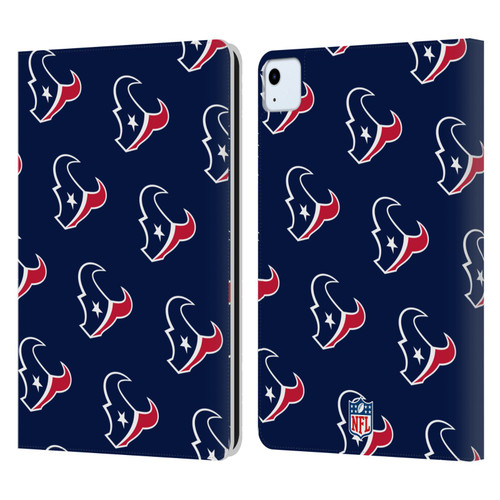 NFL Houston Texans Artwork Patterns Leather Book Wallet Case Cover For Apple iPad Air 2020 / 2022