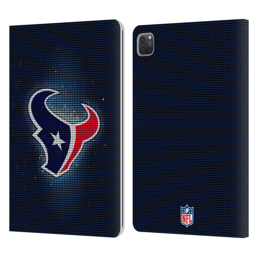 NFL Houston Texans Artwork LED Leather Book Wallet Case Cover For Apple iPad Pro 11 2020 / 2021 / 2022