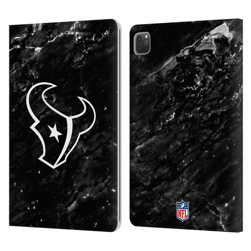 NFL Houston Texans Artwork Marble Leather Book Wallet Case Cover For Apple iPad Pro 11 2020 / 2021 / 2022