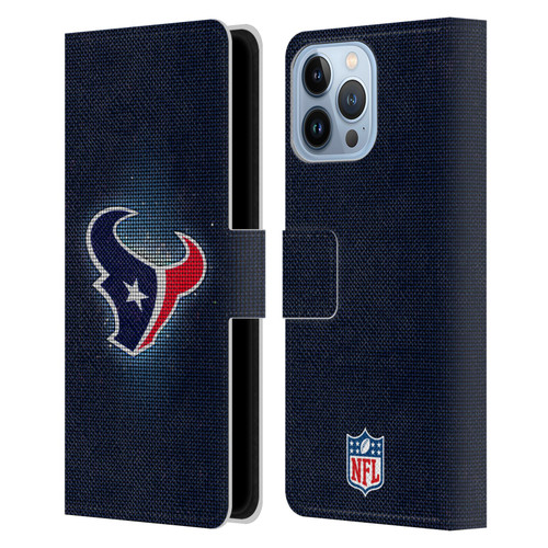 NFL Houston Texans Artwork LED Leather Book Wallet Case Cover For Apple iPhone 13 Pro Max
