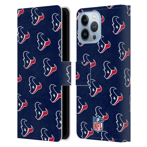 NFL Houston Texans Artwork Patterns Leather Book Wallet Case Cover For Apple iPhone 13 Pro Max