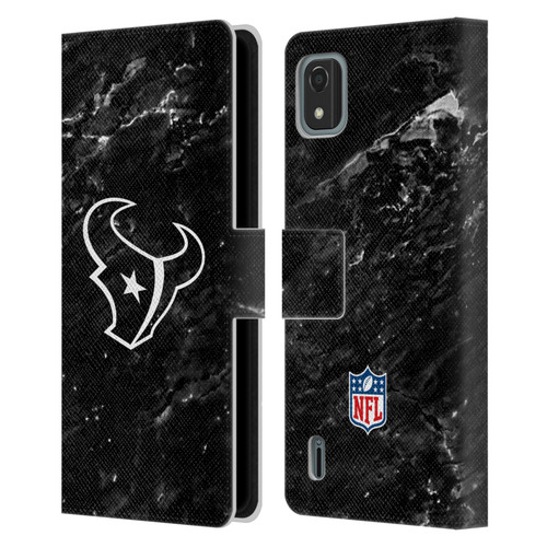 NFL Houston Texans Artwork Marble Leather Book Wallet Case Cover For Nokia C2 2nd Edition
