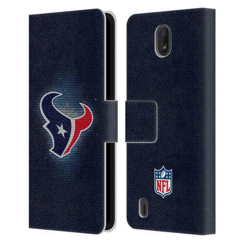 NFL Houston Texans Artwork LED Leather Book Wallet Case Cover For Nokia C01 Plus/C1 2nd Edition