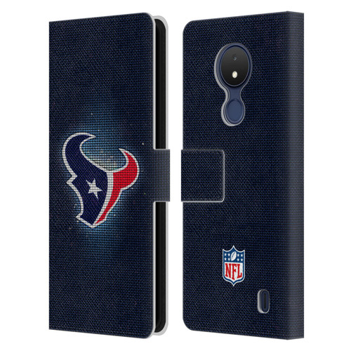 NFL Houston Texans Artwork LED Leather Book Wallet Case Cover For Nokia C21