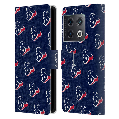 NFL Houston Texans Artwork Patterns Leather Book Wallet Case Cover For OnePlus 10 Pro