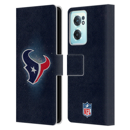 NFL Houston Texans Artwork LED Leather Book Wallet Case Cover For OnePlus Nord CE 2 5G