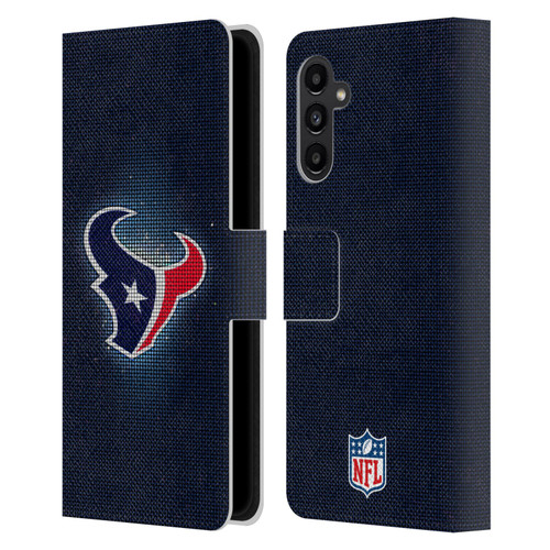 NFL Houston Texans Artwork LED Leather Book Wallet Case Cover For Samsung Galaxy A13 5G (2021)
