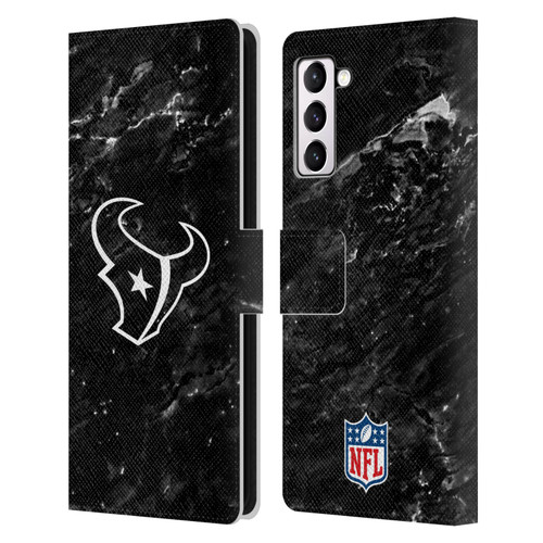 NFL Houston Texans Artwork Marble Leather Book Wallet Case Cover For Samsung Galaxy S21+ 5G