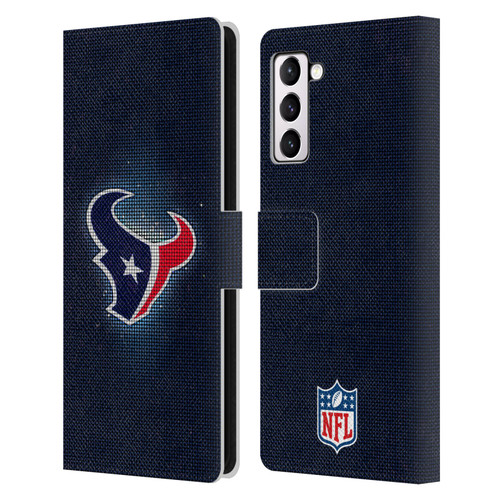 NFL Houston Texans Artwork LED Leather Book Wallet Case Cover For Samsung Galaxy S21+ 5G