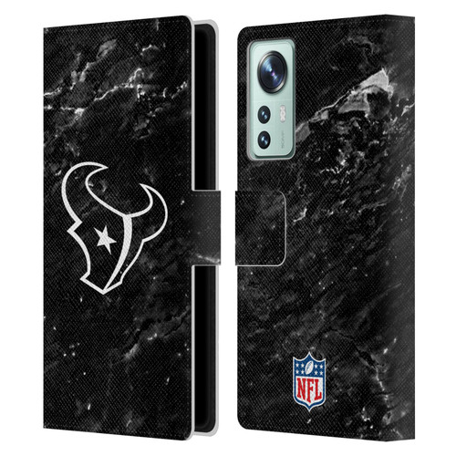 NFL Houston Texans Artwork Marble Leather Book Wallet Case Cover For Xiaomi 12