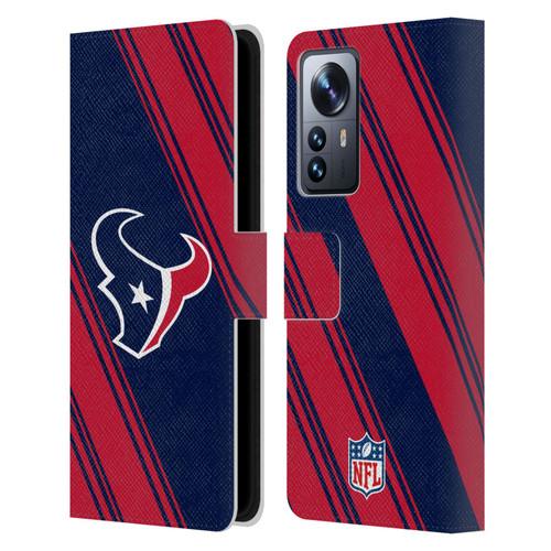 NFL Houston Texans Artwork Stripes Leather Book Wallet Case Cover For Xiaomi 12 Pro