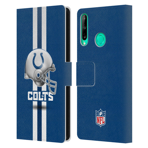 NFL Indianapolis Colts Logo Helmet Leather Book Wallet Case Cover For Huawei P40 lite E