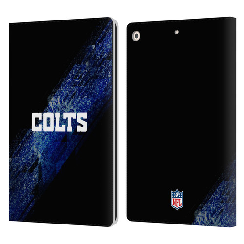 NFL Indianapolis Colts Logo Blur Leather Book Wallet Case Cover For Apple iPad 10.2 2019/2020/2021