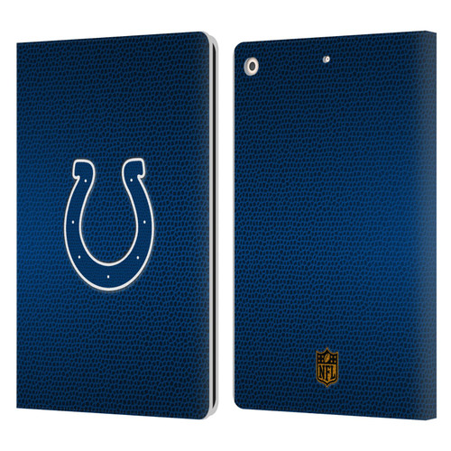 NFL Indianapolis Colts Logo Football Leather Book Wallet Case Cover For Apple iPad 10.2 2019/2020/2021