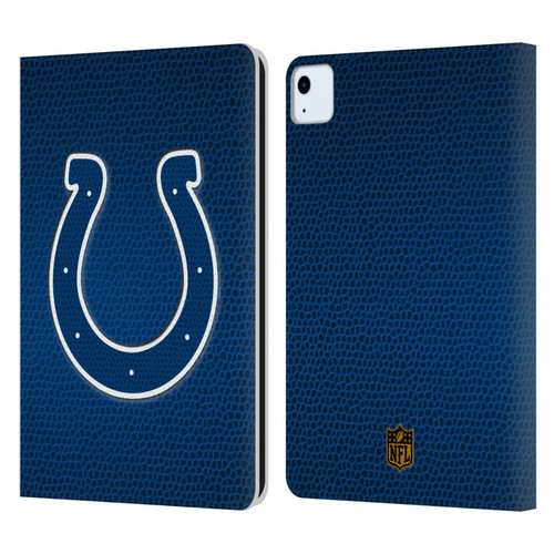 NFL Indianapolis Colts Logo Football Leather Book Wallet Case Cover For Apple iPad Air 11 2020/2022/2024