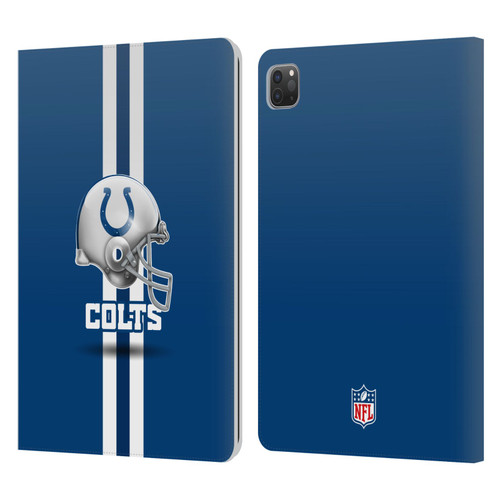 NFL Indianapolis Colts Logo Helmet Leather Book Wallet Case Cover For Apple iPad Pro 11 2020 / 2021 / 2022