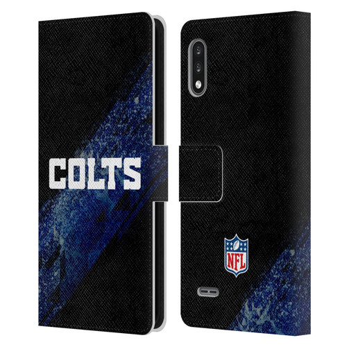 NFL Indianapolis Colts Logo Blur Leather Book Wallet Case Cover For LG K22