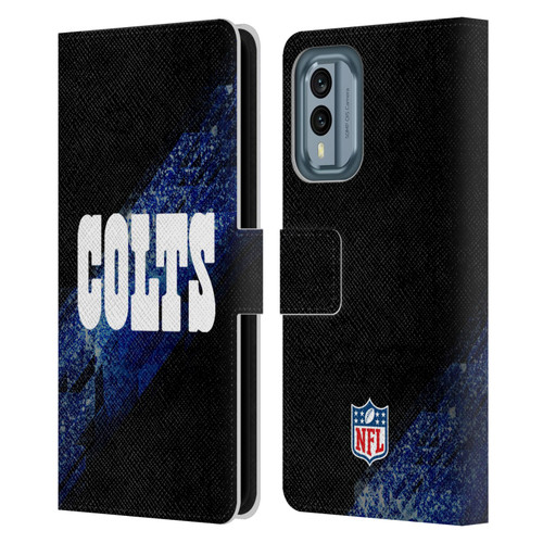 NFL Indianapolis Colts Logo Blur Leather Book Wallet Case Cover For Nokia X30