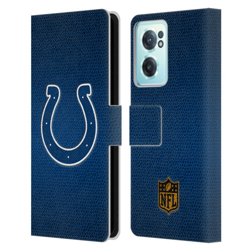 NFL Indianapolis Colts Logo Football Leather Book Wallet Case Cover For OnePlus Nord CE 2 5G