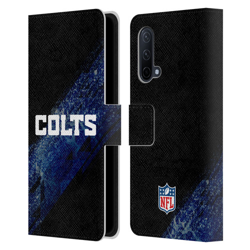 NFL Indianapolis Colts Logo Blur Leather Book Wallet Case Cover For OnePlus Nord CE 5G