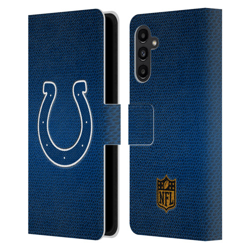 NFL Indianapolis Colts Logo Football Leather Book Wallet Case Cover For Samsung Galaxy A13 5G (2021)