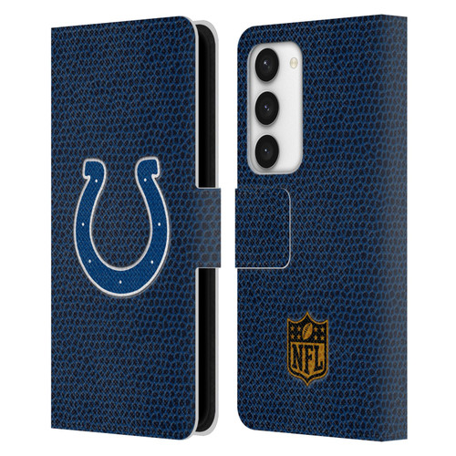 NFL Indianapolis Colts Logo Football Leather Book Wallet Case Cover For Samsung Galaxy S23 5G