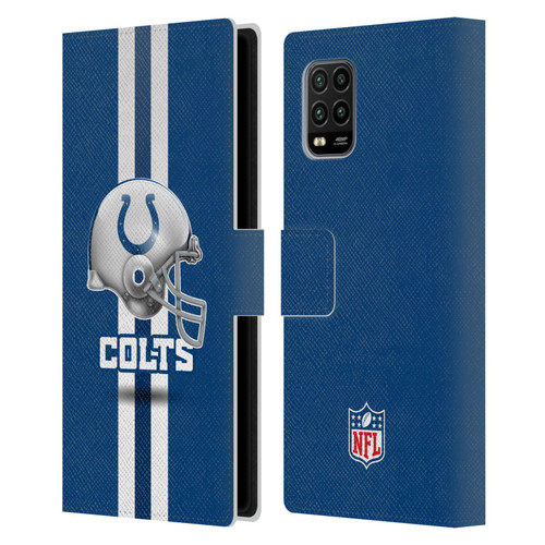 NFL Indianapolis Colts Logo Helmet Leather Book Wallet Case Cover For Xiaomi Mi 10 Lite 5G