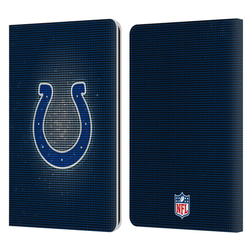NFL Indianapolis Colts Artwork LED Leather Book Wallet Case Cover For Amazon Kindle Paperwhite 1 / 2 / 3