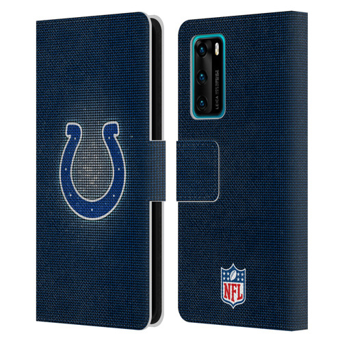 NFL Indianapolis Colts Artwork LED Leather Book Wallet Case Cover For Huawei P40 5G
