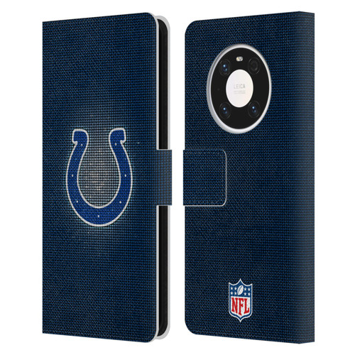 NFL Indianapolis Colts Artwork LED Leather Book Wallet Case Cover For Huawei Mate 40 Pro 5G
