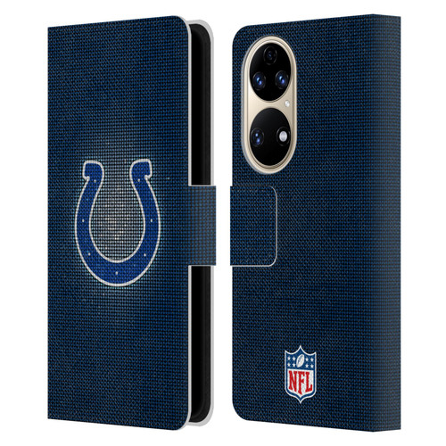 NFL Indianapolis Colts Artwork LED Leather Book Wallet Case Cover For Huawei P50